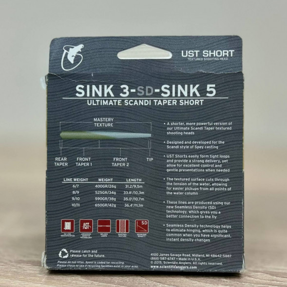 Рыболовная леска Scientific Anglers UST Short St-10/11-S3/S5 Sink 3-CD-Sink 5 125437 в Мурманске