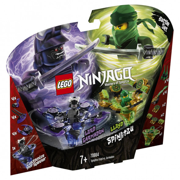 Конструктор LEGO Ninjago 70664 Ллойд мастер Кружитцу против Гармадона в Мурманске