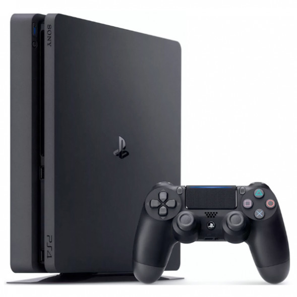 Игровая приставка Sony PlayStation 4 Slim 500 ГБ HDD, черный в Мурманске