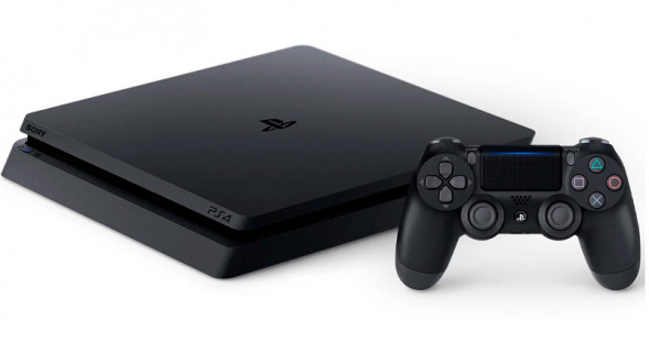 Игровая приставка Sony PlayStation 4 Slim 500 ГБ HDD, черный в Мурманске