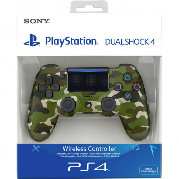 Геймпад Sony DualShock 4 v2 CUH-ZCT2, зеленый камуфляж