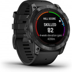 Умные часы Garmin Fenix 7X Solar серый с черным ремешком 010-02541-01