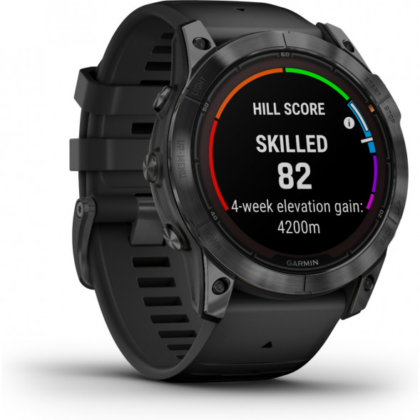 Умные часы Garmin Fenix 7X Solar серый с черным ремешком 010-02541-01 в Мурманске