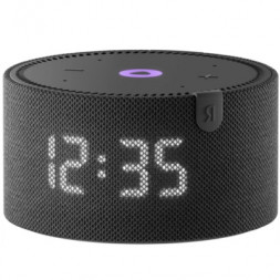 Умная колонка Яндекс Новая Станция Мини (с часами) - умная колонка с Алисой, черный оникс