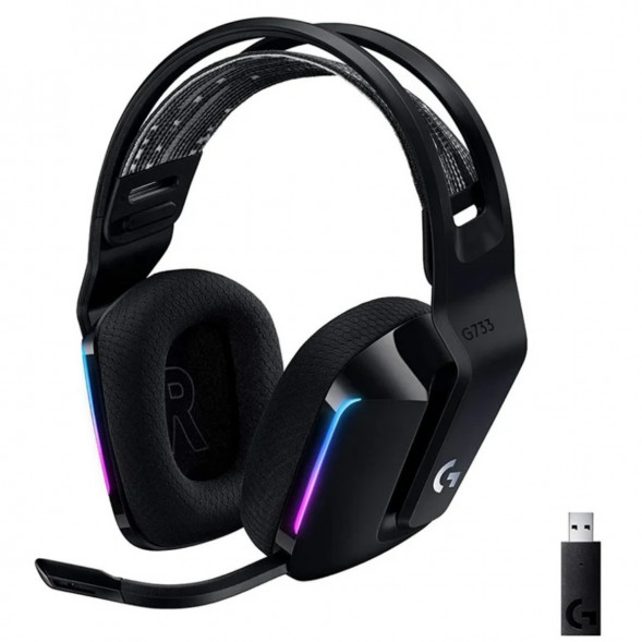 Игровая гарнитура Logitech G733 RGB Headset Wireless, Black в Мурманске