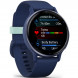 Умные часы Garmin Vivoactive 5, синие с металлически-синим безелем и силиконовым ремешком 010-02862-12 в Мурманске