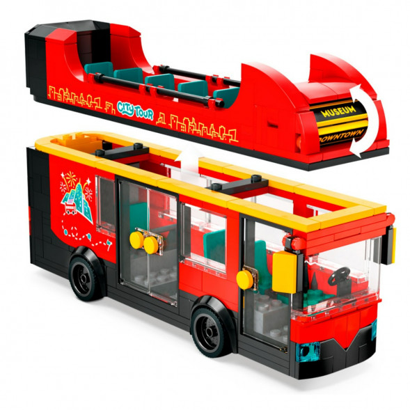 Конструктор LEGO City 60407 Красный двухэтажный экскурсионный автобус в Мурманске