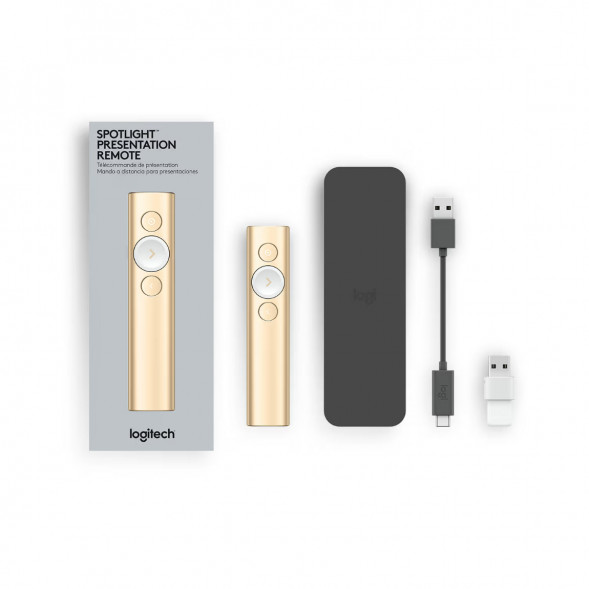 Презентер Logitech Spotlight Presentation Remote золотой в Мурманске