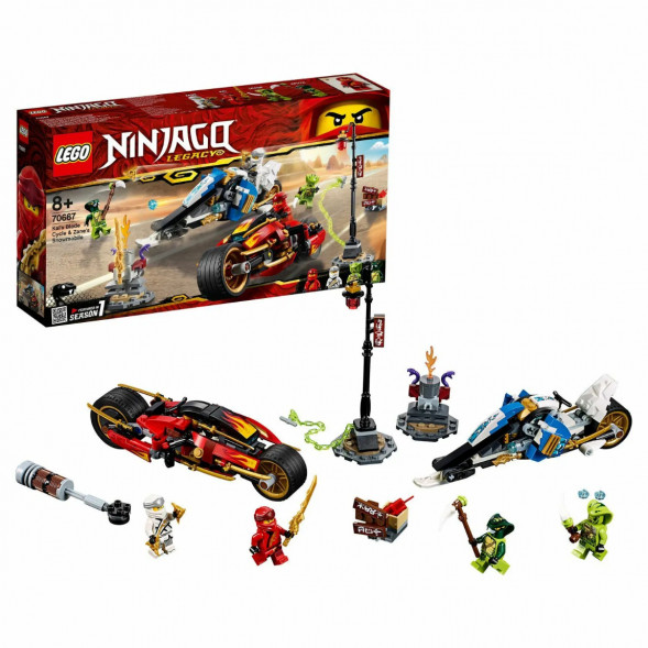Конструктор LEGO Ninjago 70667 Мотоцикл-клинок Кая и снегоход Зейна в Мурманске