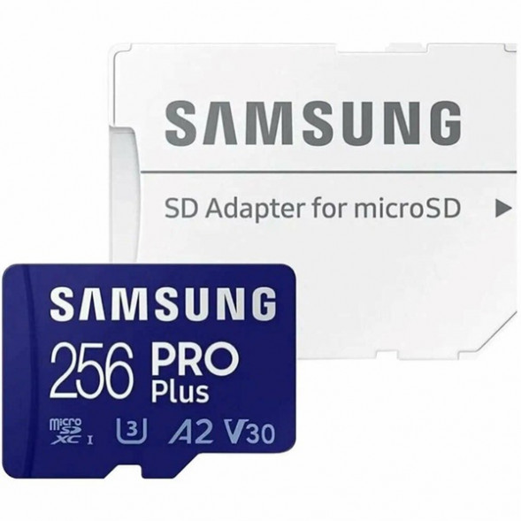 Карта памяти micro SDXC 256Gb Samsung PRO Plus U3 A2 V30 180/130MB/s в Мурманске