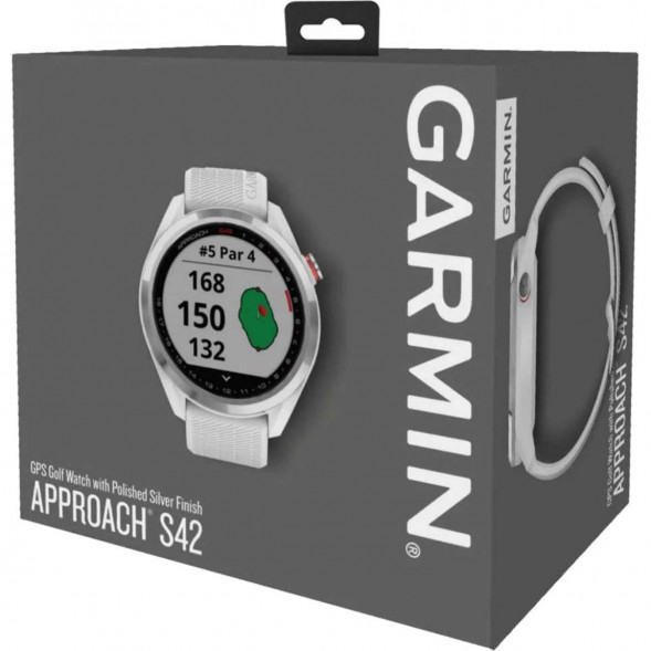 Умные часы для гольфа Garmin Approach S42, белый 010-02572-01 в Мурманске
