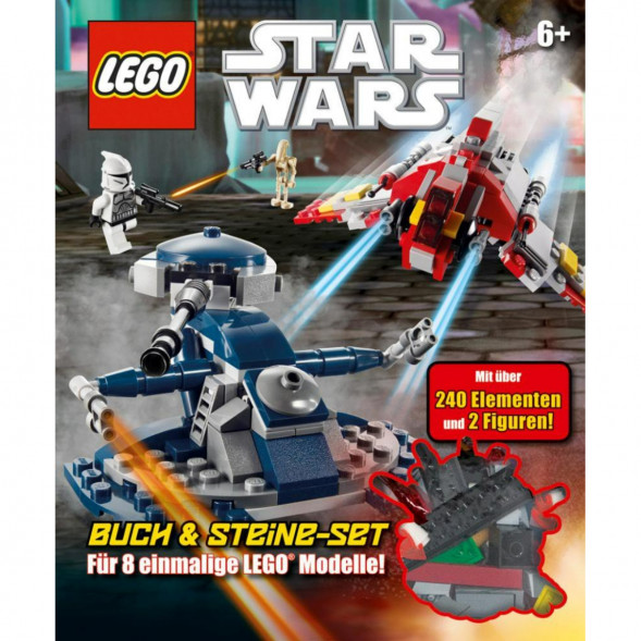 Книга и набор кубиков LEGO Star Wars Buch &amp;amp; Steine-Set Fur 8 einmalige Lego Modelle! в Мурманске