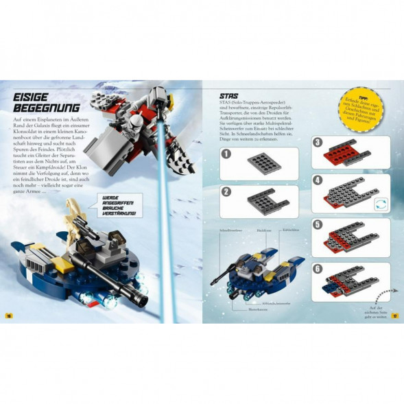 Книга и набор кубиков LEGO Star Wars Buch &amp;amp; Steine-Set Fur 8 einmalige Lego Modelle! в Мурманске