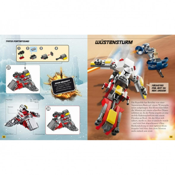 Книга и набор кубиков LEGO Star Wars Buch &amp;amp; Steine-Set Fur 8 einmalige Lego Modelle! в Мурманске