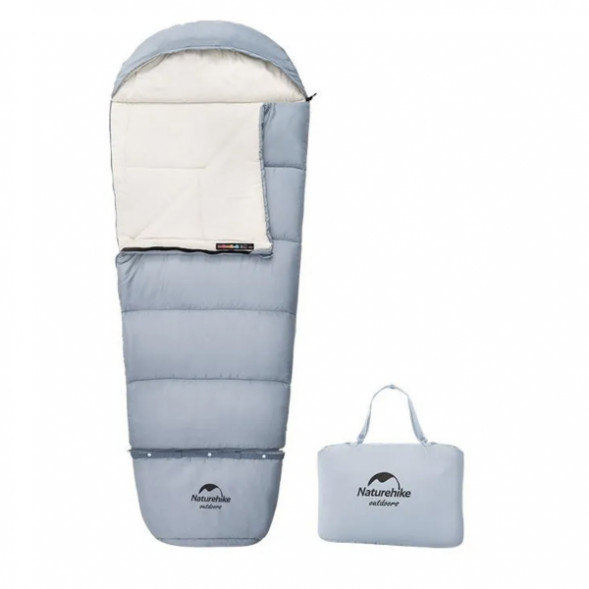Спальный мешок Naturehike C180 (190x75см), голубой в Мурманске