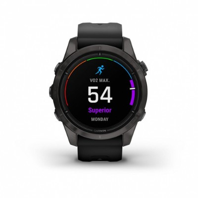 Умные часы Garmin EPIX PRO (Gen 2) Sapphire Edition 42 мм, титановый, угольно-серый, DLC, черный ремешок 010-02802-15 в Мурманске