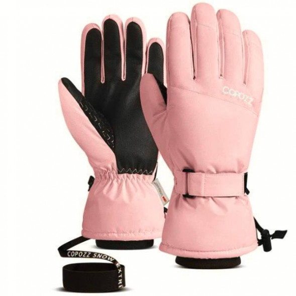 Перчатки горнолыжные сноубордические Copozz (розовый, S) в Мурманске