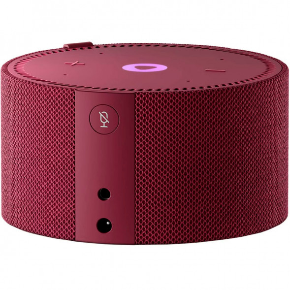 Умная колонка Яндекс Новая Станция Мини (с часами) - умная колонка с Алисой, красный гранат в Мурманске