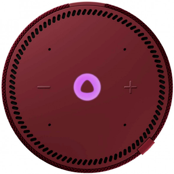 Умная колонка Яндекс Новая Станция Мини (с часами) - умная колонка с Алисой, красный гранат в Мурманске