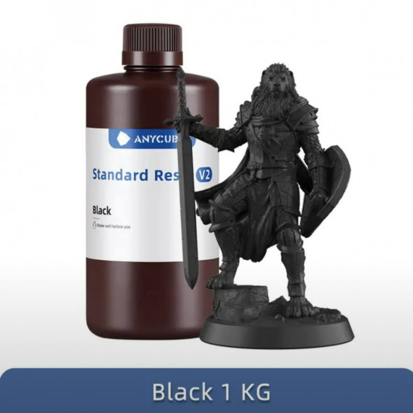 Смола для 3D печати ANYCUBIC Standart Resin V2 Black 1 Кг в Мурманске