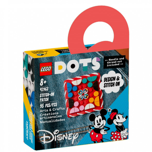 Конструктор LEGO DOTS 41963 Пластина-нашивка с тайлами «Микки и Минни Маус» в Мурманске
