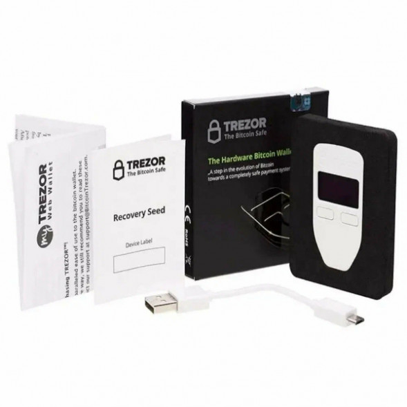 Аппаратный криптокошелек Trezor One, White в Мурманске