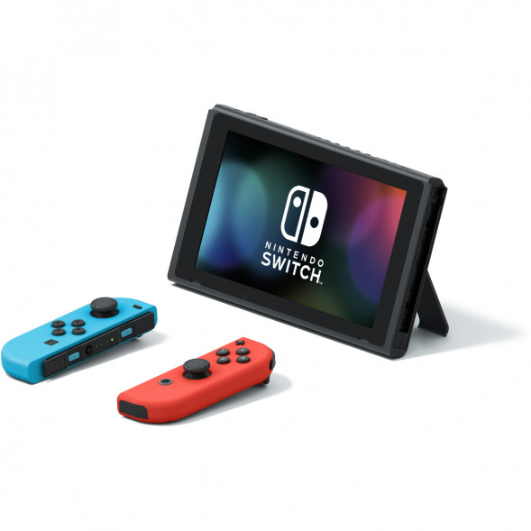 Игровая приставка Nintendo Switch OLED 64 ГБ, неоновый синий/неоновый красный в Мурманске