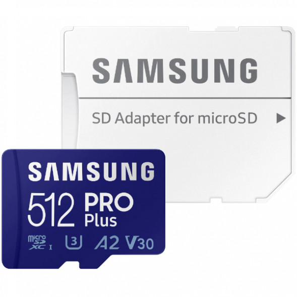 Карта памяти micro SDXC 512Gb Samsung PRO Plus U3 A2 V30 180/130MB/s в Мурманске
