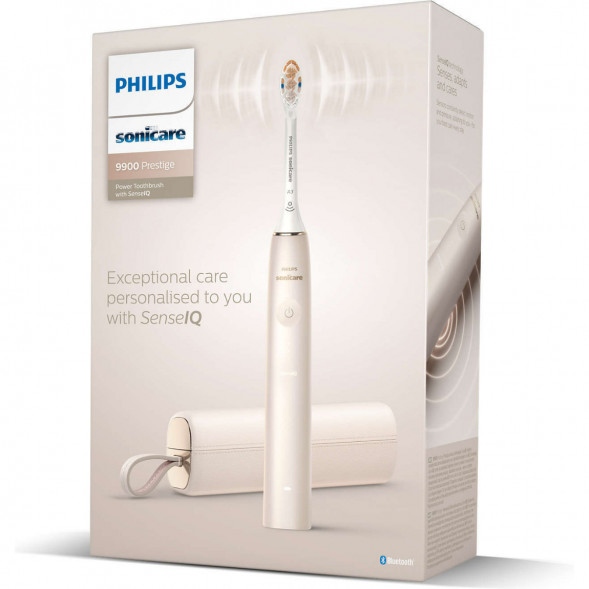 Звуковая зубная щетка Philips Sonicare 9900 Prestige HX9992, золотистое шампанское в Мурманске