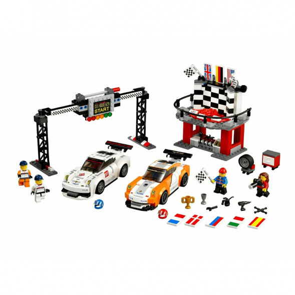Конструктор LEGO Speed Champions 75912 Финишная линия гонки Porsche 911 GT в Мурманске