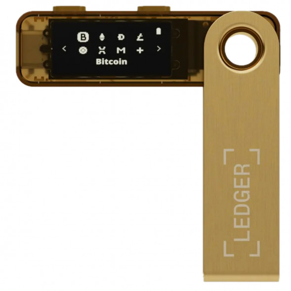 Криптокошелек Ledger Nano S Plus 1 шт., золотой в Мурманске