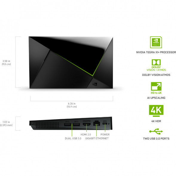 ТВ-приставка NVIDIA SHIELD TV PRO, черный в Мурманске
