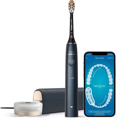 Звуковая зубная щетка Philips Sonicare 9900 Prestige HX9992, темно-синий в Мурманске