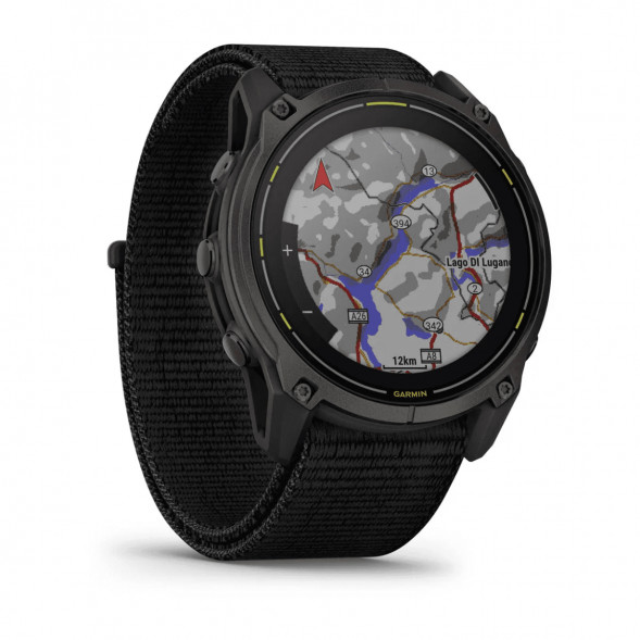 Умные часы Garmin Enduro 3 51mm Black с нейлоновым ремешком UltraFit 010-02751-01 в Мурманске