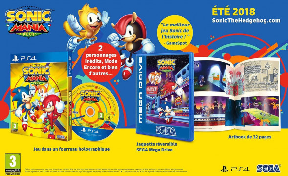 Игра Sonic Mania Plus (+ Артбук) [PS4, русские субтитры] в Мурманске