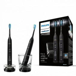 Набор из 2 электрических зубных щеток Philips Sonicare DiamondClean 9000 HX9914/54, чёрный
