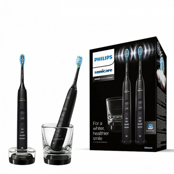 Набор из 2 электрических зубных щеток Philips Sonicare DiamondClean 9000 HX9914/54, чёрный в Мурманске