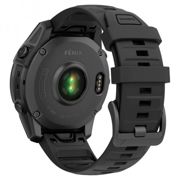 Умные часы Garmin Fenix E 47мм Amoled Slate Grey Steel с чёрным силиконовым ремешком 010-03025-01 в Мурманске