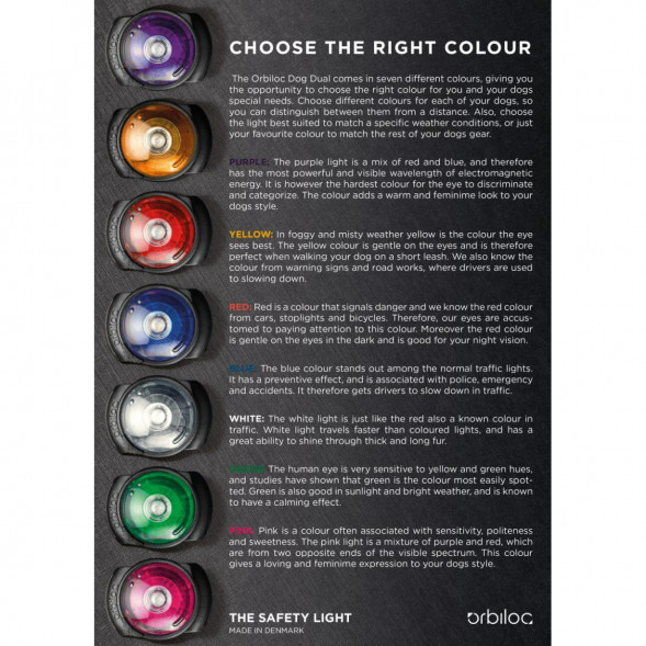 Фонарь для собак Orbiloc Dog Dual Signal Colours, синий в Мурманске