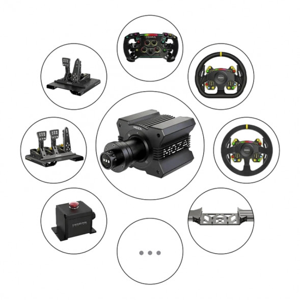 Рулевая база MOZA Racing R9 V2, черный в Мурманске