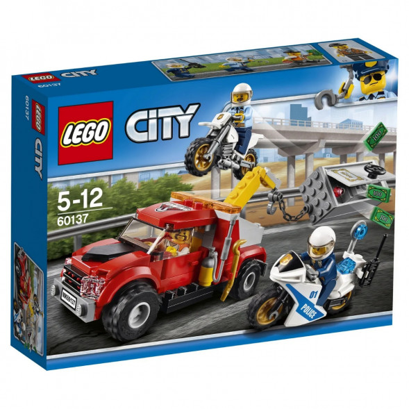 Конструктор LEGO City Police 60137 Побег на буксировщике в Мурманске