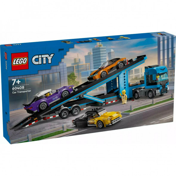 Конструктор LEGO City 60408 Грузовик-автовоз со спортивными автомобилями в Мурманске