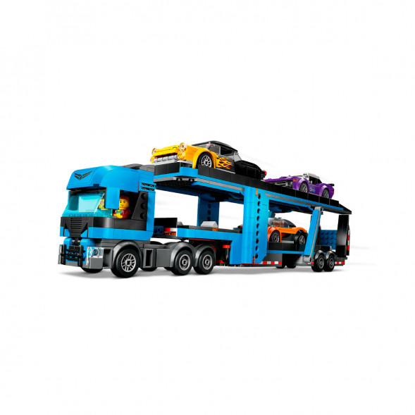 Конструктор LEGO City 60408 Грузовик-автовоз со спортивными автомобилями в Мурманске