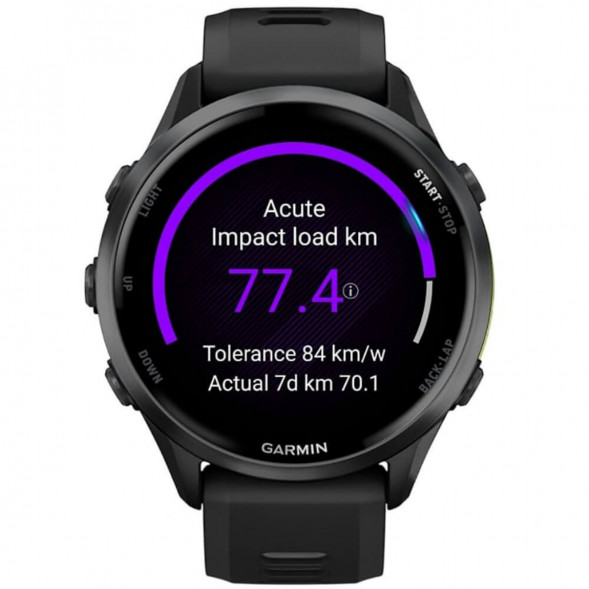 Умные часы Garmin Forerunner 970 Carbon Gray DLC Titanium ремешок Black/Translucent Whitestone 010-02969-10 в Мурманске
