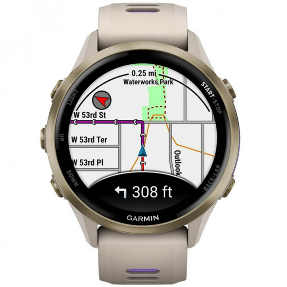 Умные часы Garmin Forerunner 970 Soft Gold Titanium/French Gray Translucent Indigo Band 010-02969-12 в Мурманске