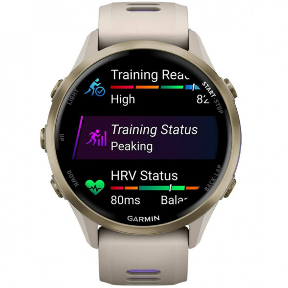 Умные часы Garmin Forerunner 970 Soft Gold Titanium/French Gray Translucent Indigo Band 010-02969-12 в Мурманске