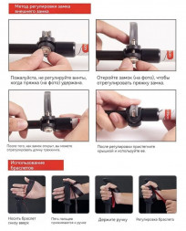 Треккинговая палка Naturehike 135 см, 1 шт., черный/красный