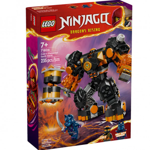 Конструктор LEGO Ninjago 71806 Элементальный земной робот Коула в Мурманске