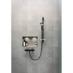 Термостатический смеситель для душа Oras Nova (7460-33), матовый чёрный