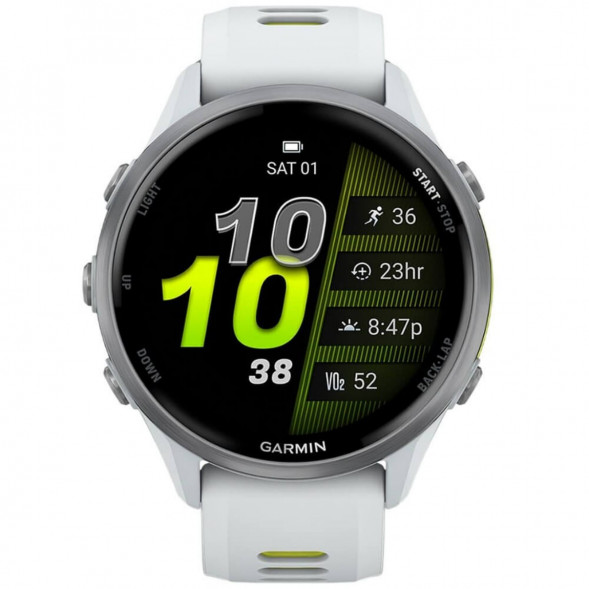 Умные часы Garmin Forerunner 970 Titanium Whitestone/Translucent Amp Yellow Band 010-02969-11 в Мурманске